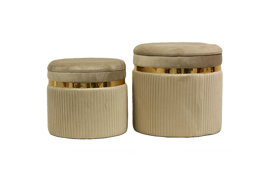 Puff redondo elegante